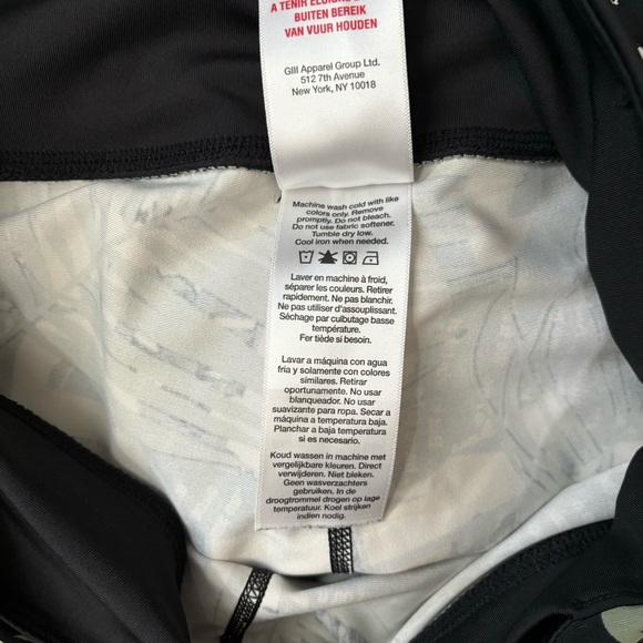 DKNY Sport Troptext Print High-Rise 7/8 Leggings, Med, EUC - Picture 9 of 11